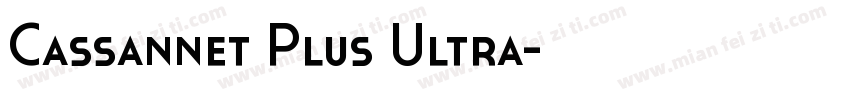Cassannet Plus Ultra字体转换